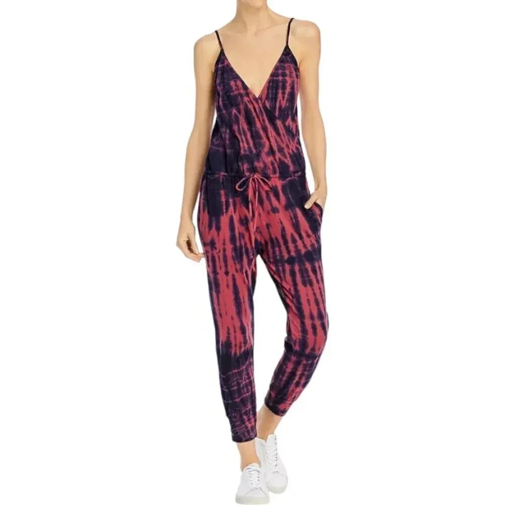 Sundry Multicolor Tie Dye Sleeveless Jumpsuit Women's Size Small or 4/6
